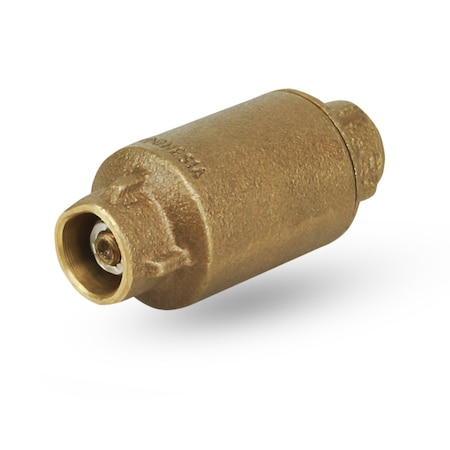 Everflow SWT Inline Spring Loaded Check Valve, Cast Brass 1/2" 150C012-NL